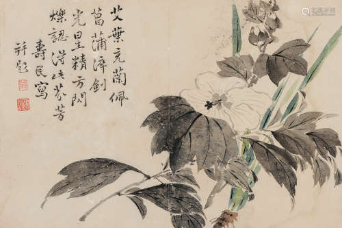 边寿民（1684～1752） 花卉 镜心 设色纸本