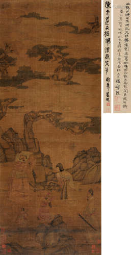 陈洪绶（1598-1652） 文姬归汉图 立轴 设色绢本