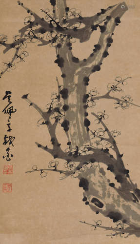 吴佩孚（1874～1939） 墨梅 立轴 水墨纸本