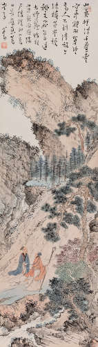 溥儒（1896～1963） 林泉高致 立轴 设色纸本