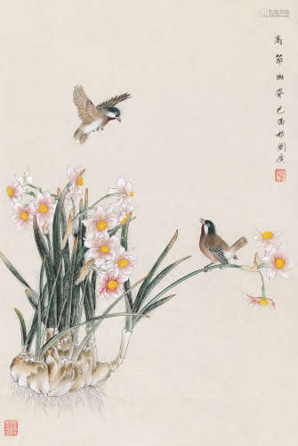 刘广 2005年作 高节幽姿 镜心 设色纸本
