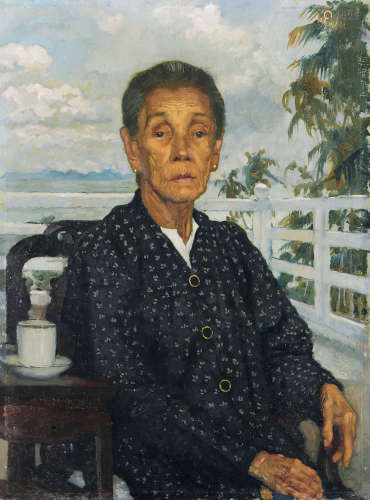 徐悲鸿（1895～1953） 1941年作 林丹桂肖像 布面油画
