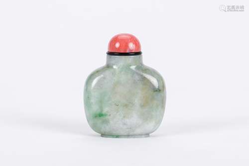 Chinese jadeite snuff bottle.