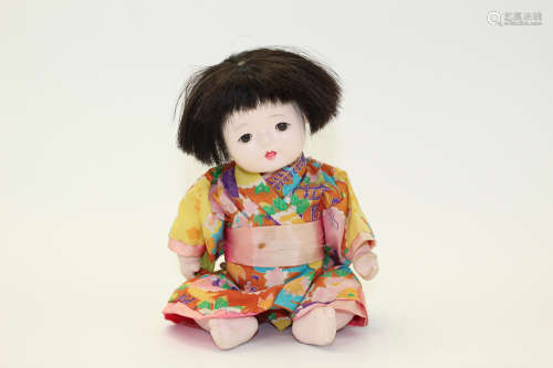 Vintage Japanese Clay Doll