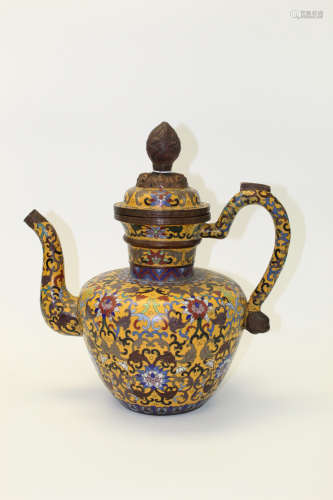 Chinese Antique Cloisonne Ewer.