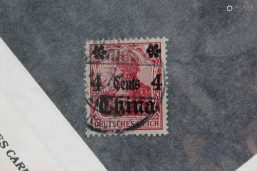 German Post in China.4 cents