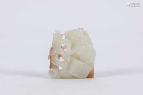 Chinese jade carving, Qing Dynasty.