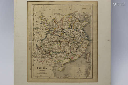 Old China Proper Map. Published by H. G. Collins, London. 1850's