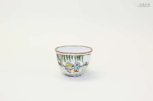 Chinese Enameled Teacup