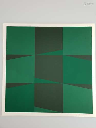 Albrecht, Joachim (1913-1997) - Sans Titre, Siebdruck, in Blei signiert ca.28x28cm,<br />1966,Panderma Edition, Provenienz: Panderma Edition,Basel- Galerie von Bartha,Basel,Auflage 230+65 E.A.,ungerahmt