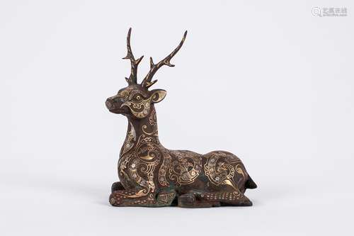 Chinese gilt bronze deer.