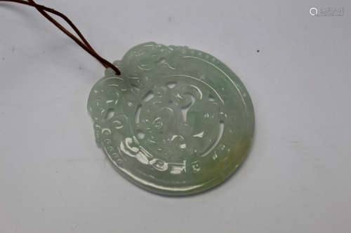 Chinese jadeite plaque