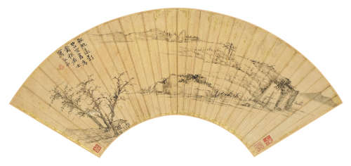 渐江（1610～1664） 太白诗意图 镜心 纸本