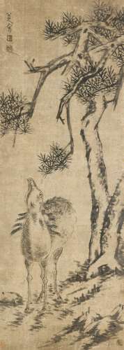 朱耷（1626～1705） 百禄图 立轴 纸本