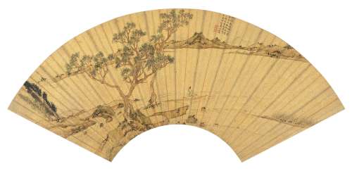 文徵明（1470～1559） 南湖放棹 镜心 纸本