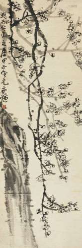 齐白石（1864～1957） 1924年作 傲寒 立轴 纸本