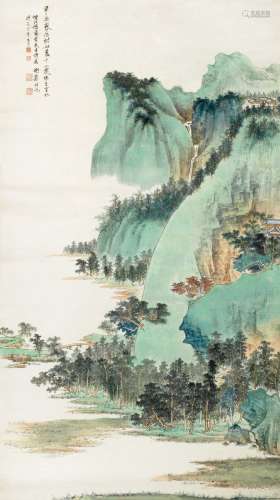 谢稚柳（1910～1997） 1962年作 李长吉诗意图 镜心 纸本