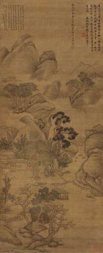 文林（1445～1499） 1475年作 松风草堂 立轴 绢本