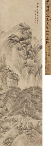 杨文骢（1597～1645） 松壑听泉 立轴 纸本