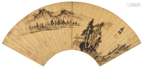 文徵明（1470～1559） 水阁图 镜心 纸本