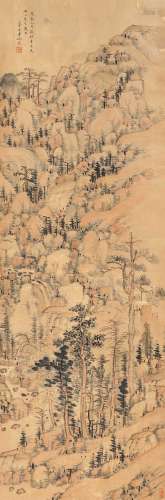 姚宋（1648～1721） 1688年作 拟吴仲圭山水 立轴 纸本
