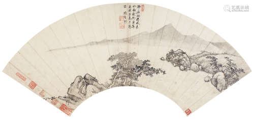 项圣谟（1597～1658 ） 秋江远近 镜心 纸本