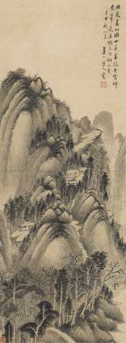 王宸（1720～1797） 1752年作 夏山图 立轴 纸本