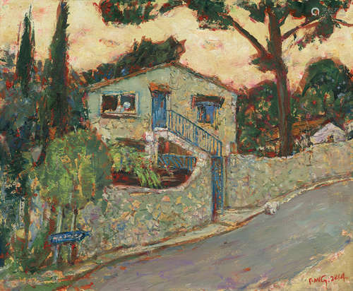方世聪（b.1941） 2014年作 桑的小别墅 布面油画