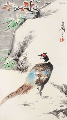 王雪涛（1903～1982） 锦鸡图 镜心 纸本