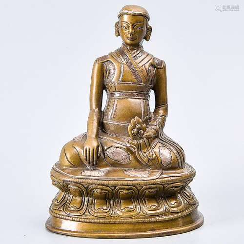 A Fine Gilt Bronze Figure Of Buddha