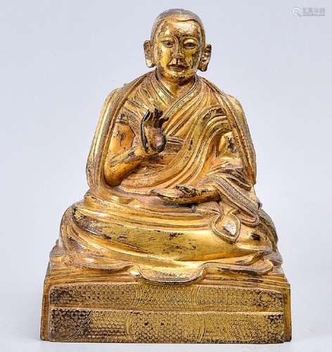 A Fine Gilt Bronze Figure Of Buddha