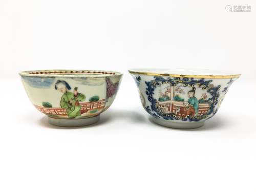 Two Small 18th Century Famille Rose Bowls