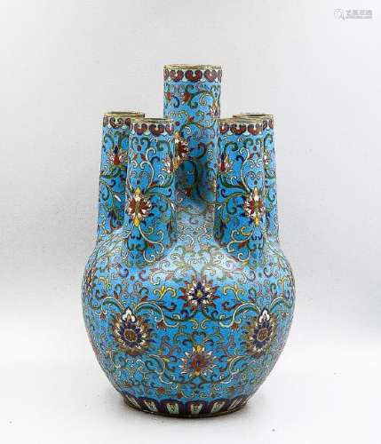 A Fine Cloisonne Enamel Vase