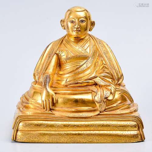 A Fine Gilt Bronze Figure Of Buddha