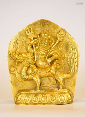 A Rare  Gilt Bronze Figure Of Buddha