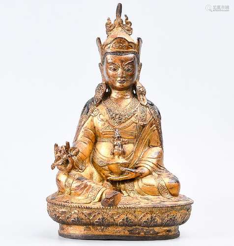 A Fine Gilt Bronze Figure Of Buddha