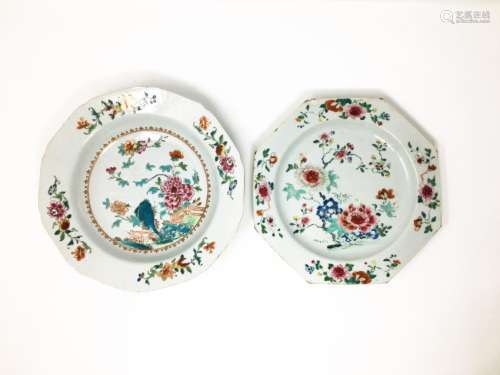 Two 18th Century 'Flower' Dishes
