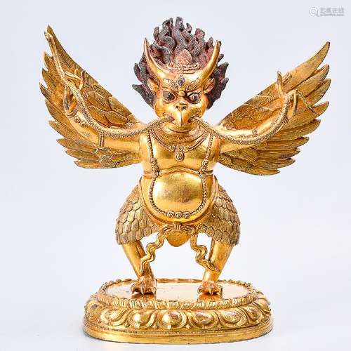 A Fine Gilt Bronze Bird