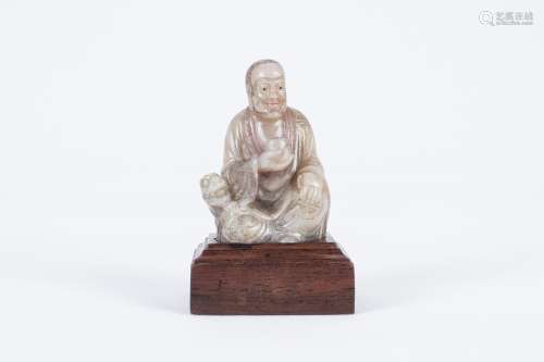 Chinese carved jade buddha.