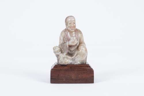 Chinese carved jade buddha.