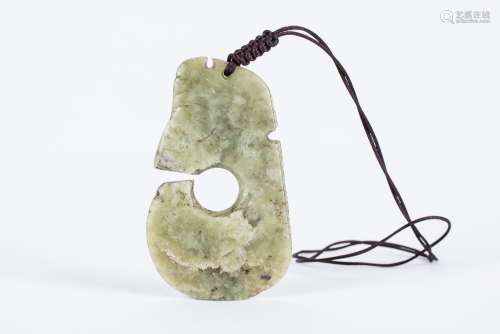 Chinese jade pendant.