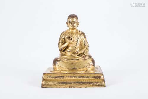 Chinese gilt bronze Buddha statue