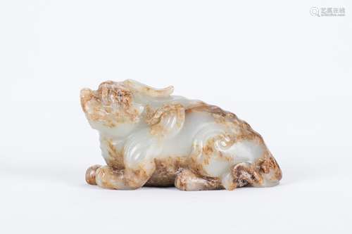 Chinese carved jade beast.