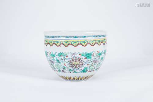 Chinese Doucai porcelain jardienere.