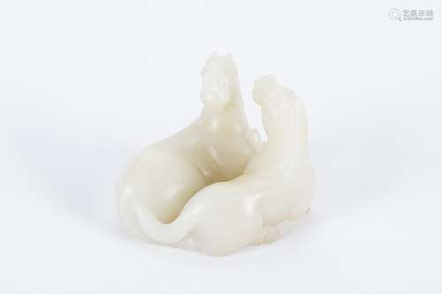 Chinese jade horse figurine.