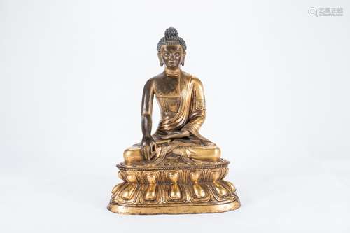 Chinese gilt bronze Buddha statue