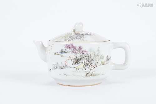 Chinese porcelain teapot.