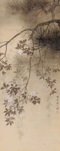 陈之佛（1896-1962） 君子美人 立轴 设色绢本