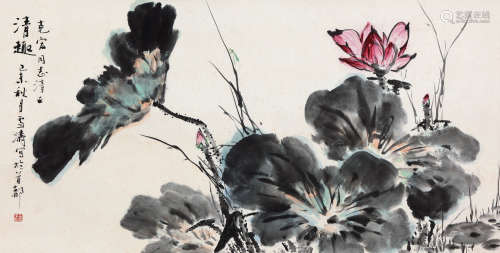 王雪涛（1903～1982） 1979年作 清趣 镜心 设色纸本