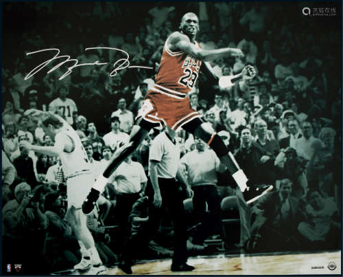 “篮球之神”迈克尔·乔丹（Michael Jordan）亲笔签名照